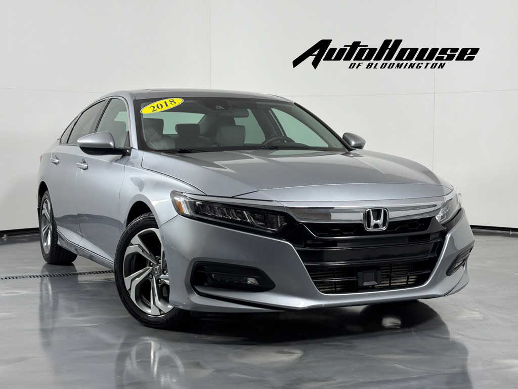 Silver 2018 Honda Accord Sedan Front-Wheel Drive Continuously Variable Transmission
