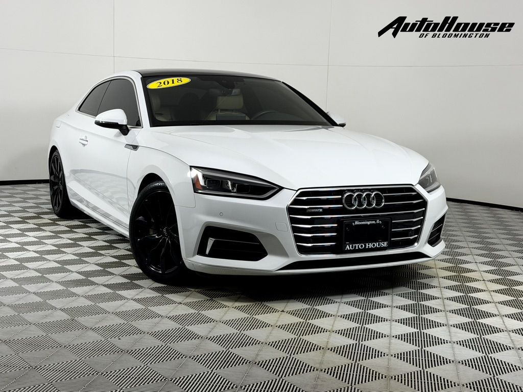 White 2018 Audi A5 Coupe All-Wheel Drive Automatic