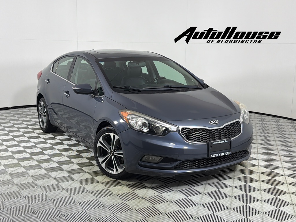 Blue 2014 Kia Forte Sedan Front-Wheel Drive Automatic