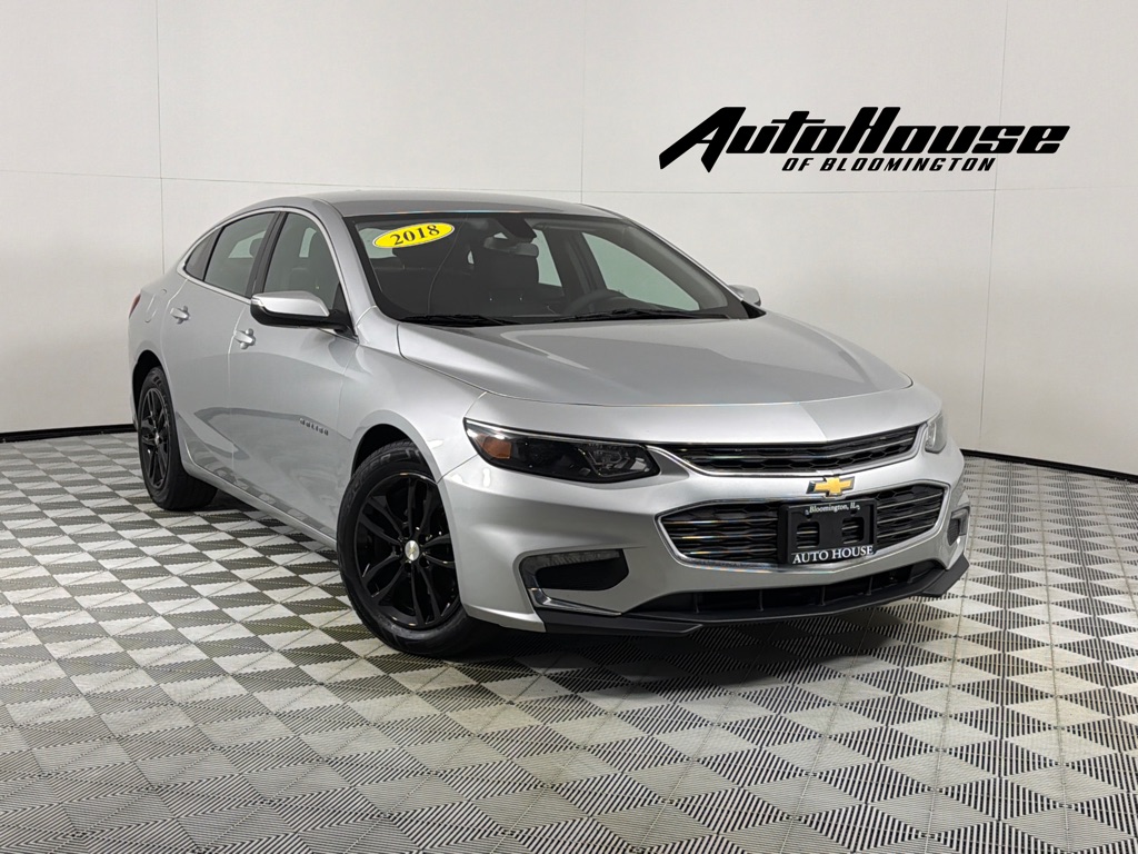 Silver 2018 Chevrolet Malibu Sedan Front-Wheel Drive Automatic