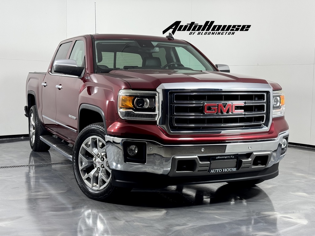 Red 2015 GMC Sierra 1500 Pickup Truck Four-Wheel Drive Automatic