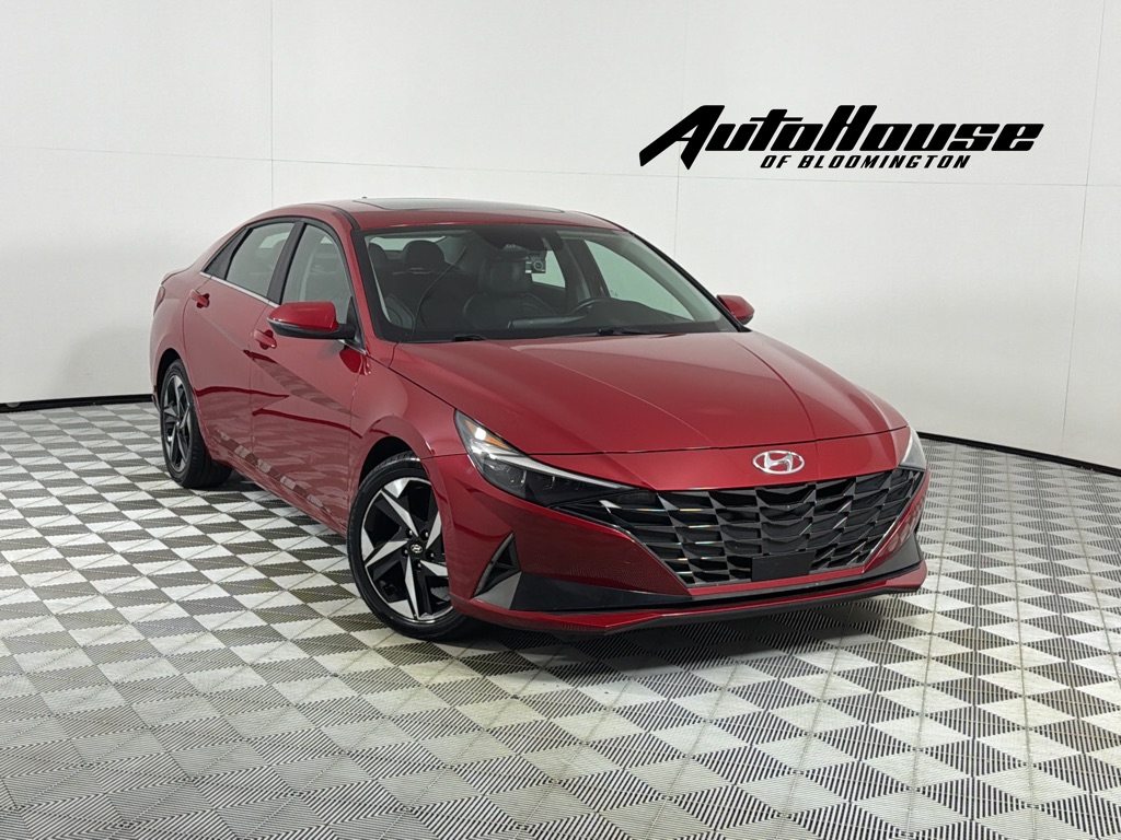 Red 2023 Hyundai Elantra Sedan Front-Wheel Drive Continuously Variable Transmission