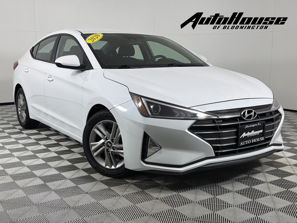 White 2020 Hyundai Elantra SEL FWD Sedan Front-Wheel Drive Continuously Variable Transmission