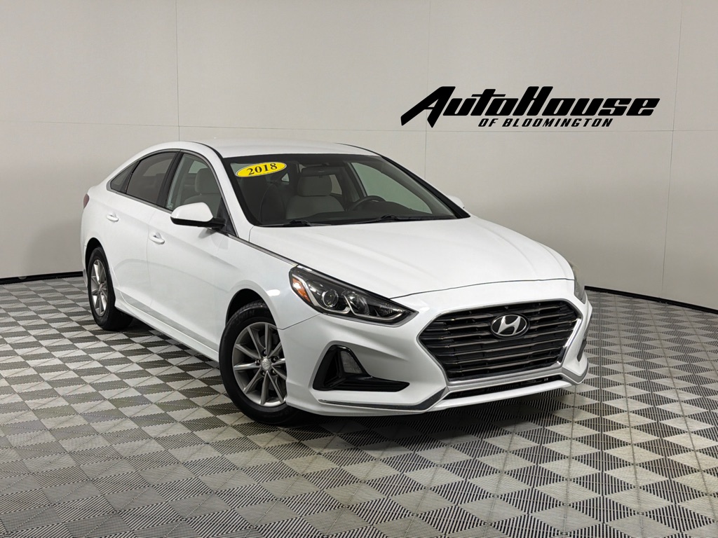 White 2018 Hyundai Sonata Sedan Front-Wheel Drive Automatic