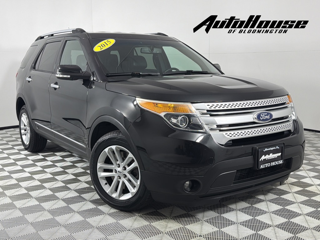 Black 2015 Ford Explorer XLT 4WD SUV / Crossover All-Wheel Drive Automatic