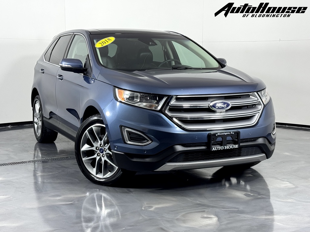 Blue 2018 Ford Edge SUV / Crossover Front-Wheel Drive Automatic