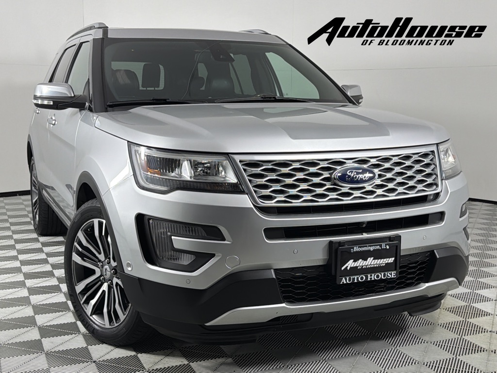 Silver 2017 Ford Explorer Platinum AWD SUV / Crossover All-Wheel Drive Automatic