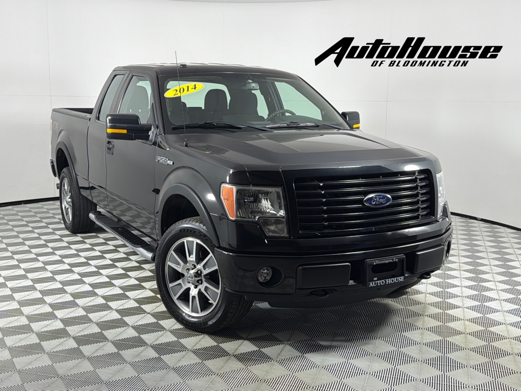 Black 2014 Ford F-150 Pickup Truck Four-Wheel Drive Automatic