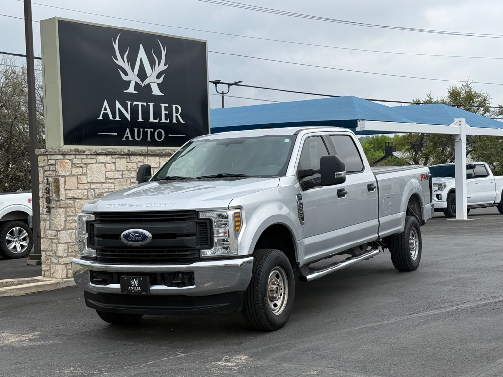 Silver 2018 Ford F-250 Super Duty XL Crew Cab LB 4WD Pickup Truck Four-Wheel Drive Automatic