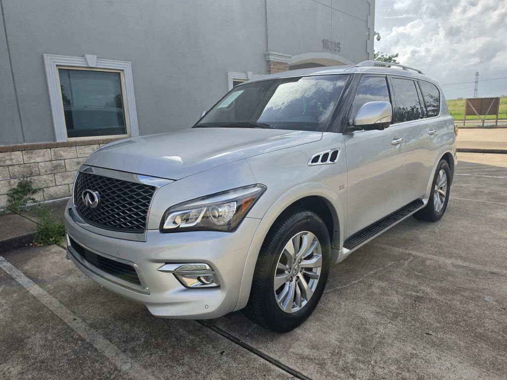 Silver 2016 INFINITI QX80 RWD SUV / Crossover Rear-Wheel Drive Automatic