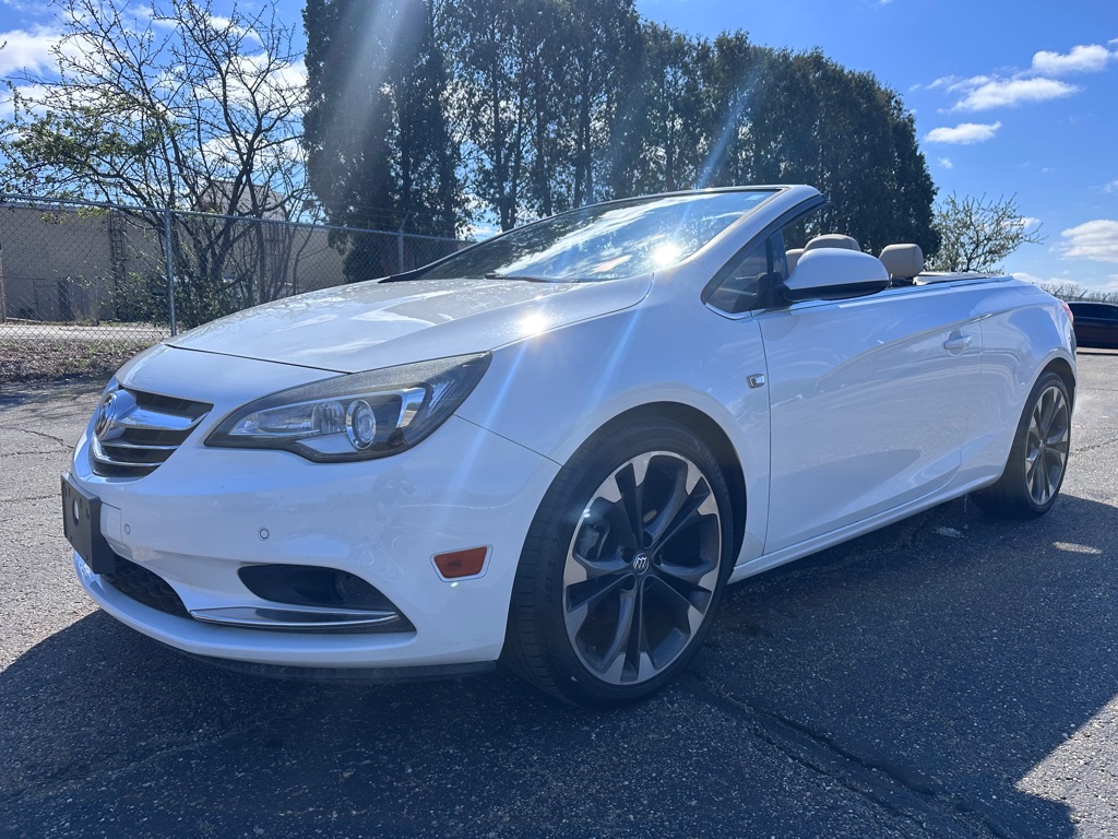 White 2016 Buick Cascada Premium FWD Convertible Front-Wheel Drive Automatic