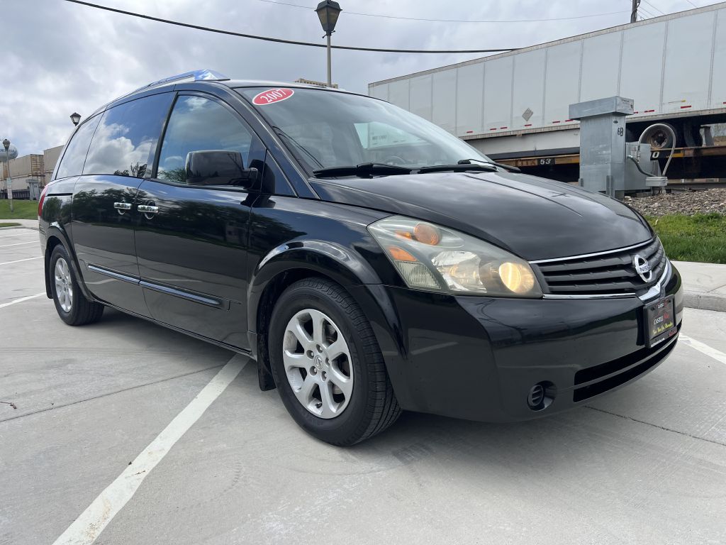 Black 2007 Nissan Quest S Minivan Front-Wheel Drive Automatic