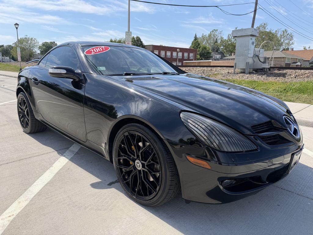 Black 2007 Mercedes-Benz SLK 280 Convertible Rear-Wheel Drive Automatic