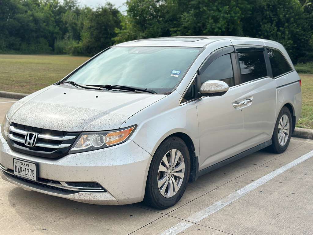 Silver 2014 Honda Odyssey Minivan Front-Wheel Drive Automatic