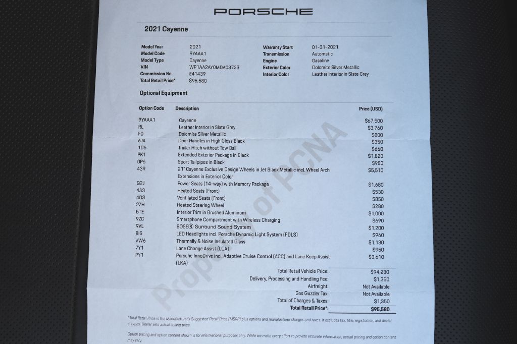 Photo 85 of this PORSCHE CAYENNE