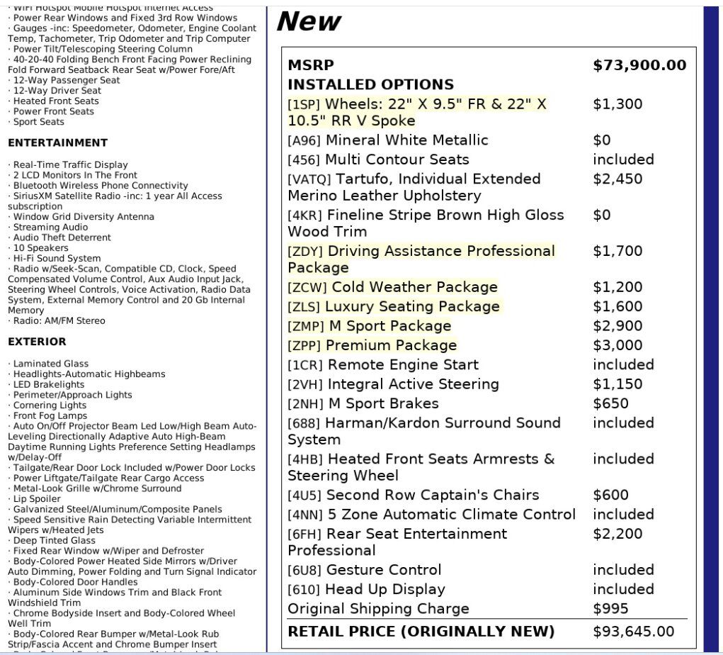 Photo 96 of this BMW X7 XDRIVE40I MS