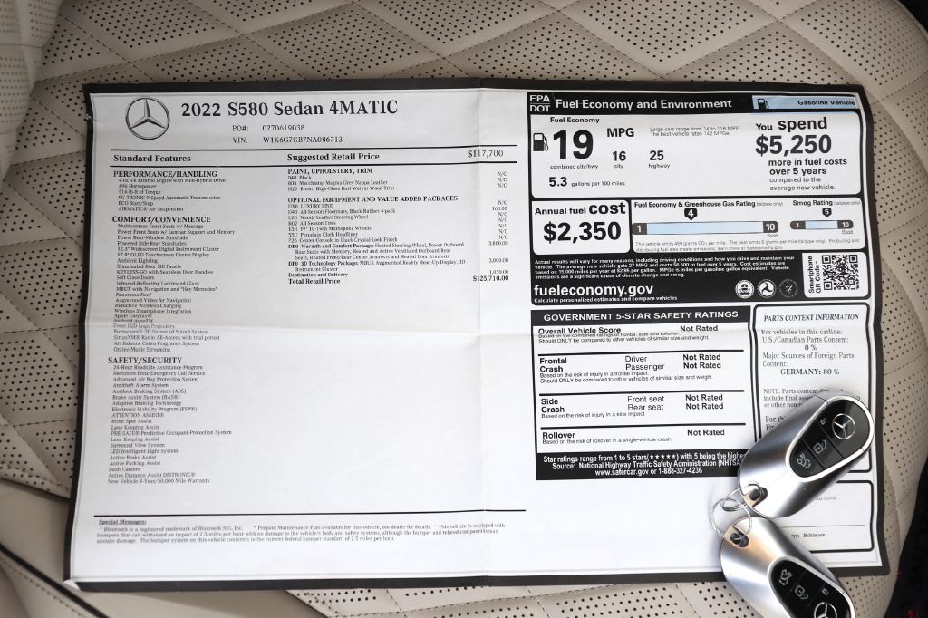 Photo 96 of this MERCEDES-BENZ S580 4MATIC