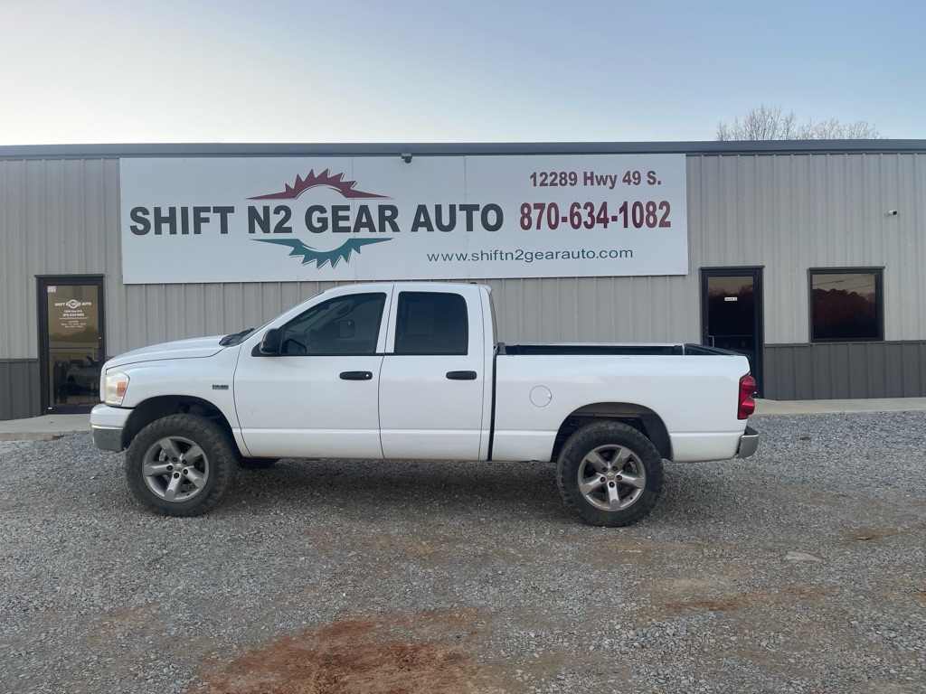 2008 DODGE RAM 1500 in FORT SMITH AR at SHIFT N2 GEAR AUTO, WHITE