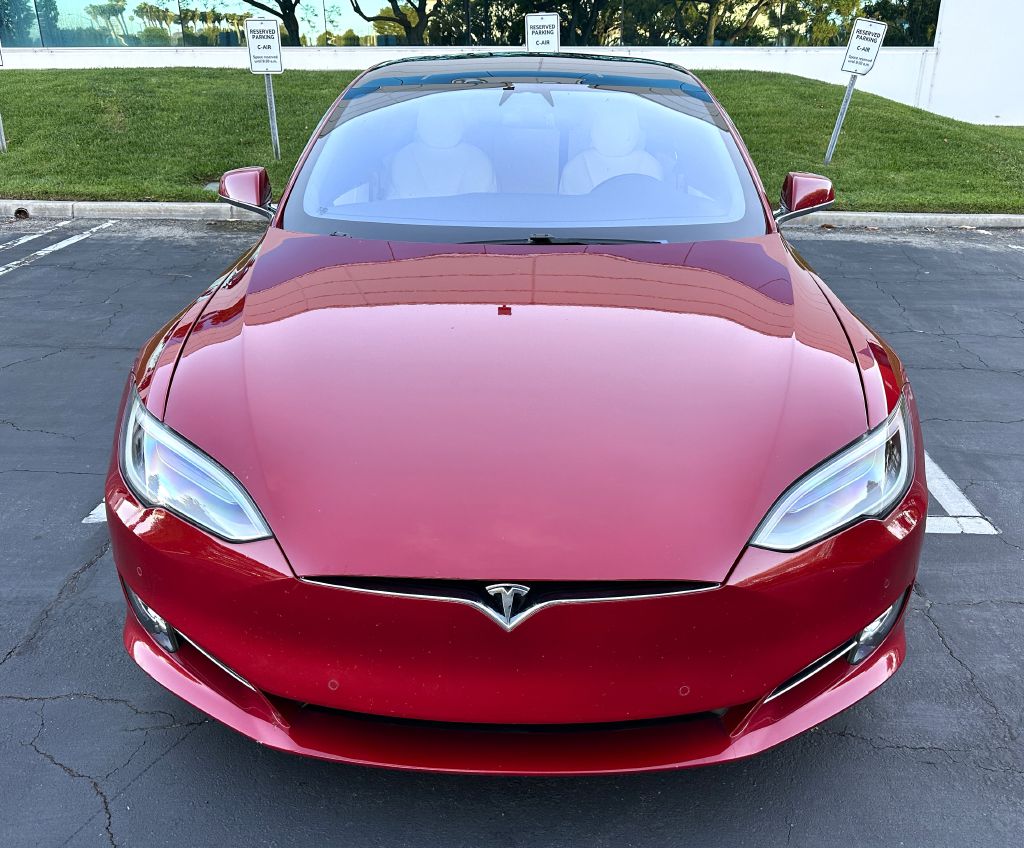 Red 2019 Tesla Model S Long Range AWD Sedan All-Wheel Drive Continuously Variable Transmission