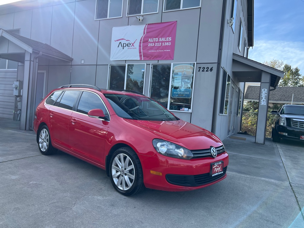 Red 2011 Volkswagen Jetta SportWagen Wagon Front-Wheel Drive Automatic
