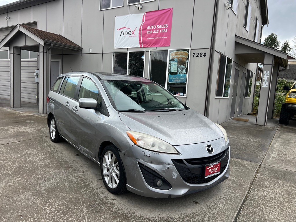 Silver 2012 Mazda MAZDA5 Grand Touring Minivan Front-Wheel Drive Automatic