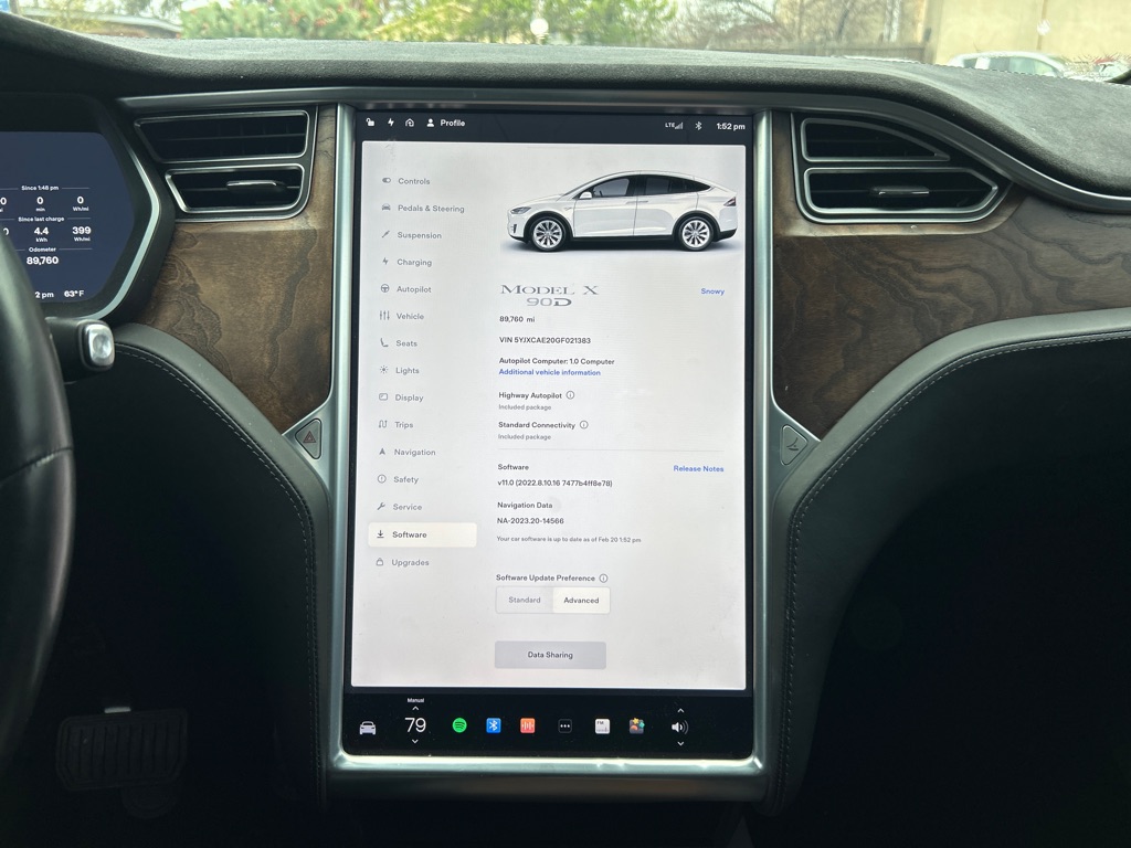 TESLA MODEL X 2016 TESLA MODEL X 5YJXCAE20GF021383