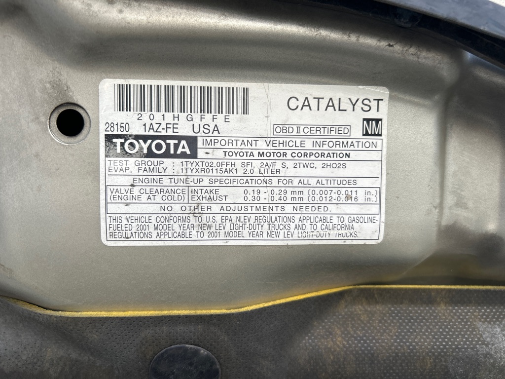 TOYOTA RAV4 2001 TOYOTA RAV4 JTEGH20V810014823