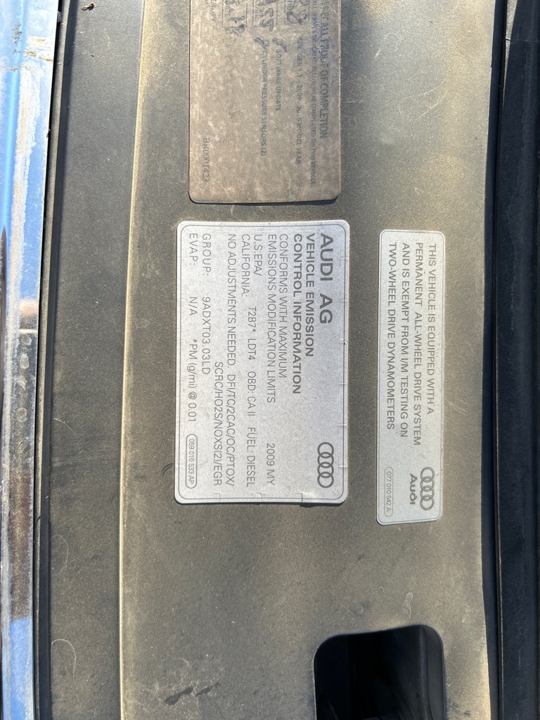 AUDI Q7 2009 AUDI Q7 WA1CM74L39D031872