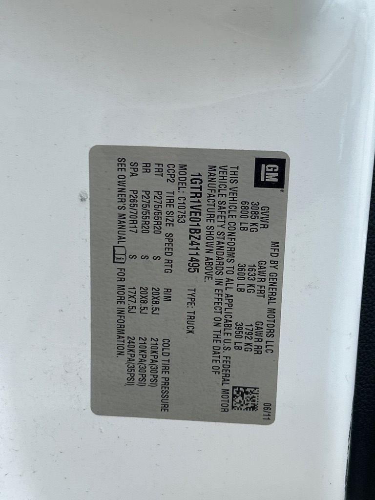 GMC SIERRA 2011 GMC SIERRA 1GTR1VE01BZ411495