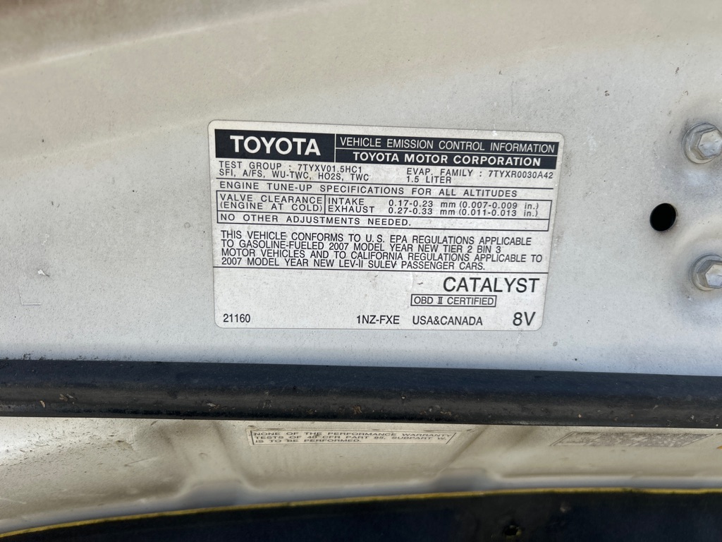 TOYOTA PRIUS 2007 TOYOTA PRIUS JTDKB20U077641880