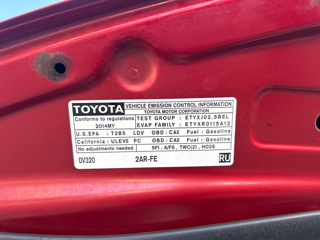 TOYOTA CAMRY 2014 TOYOTA CAMRY 4T1BF1FK6EU727645