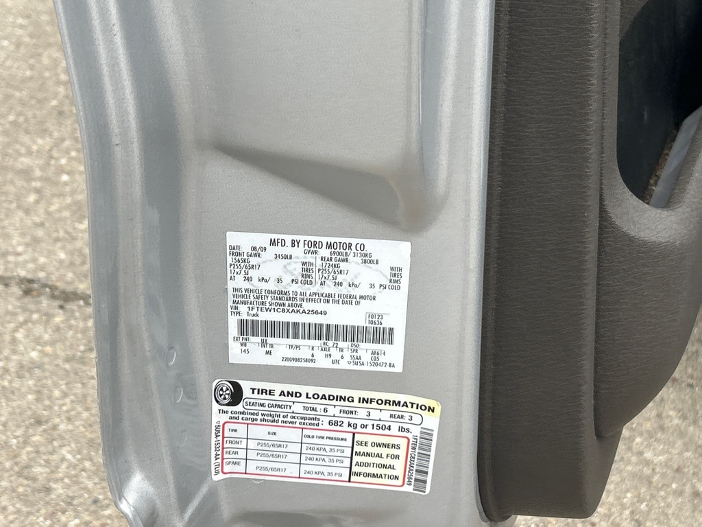 FORD F150 2010 FORD F150 1FTEW1C8XAKA25649