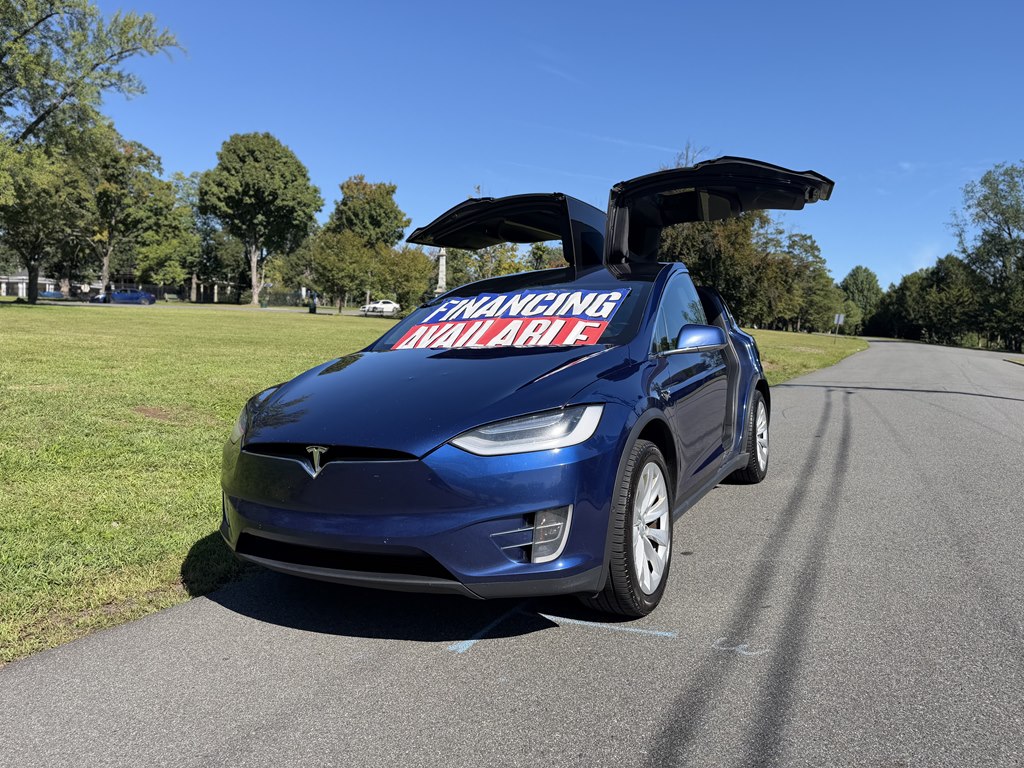 Blue 2020 Tesla Model X SUV / Crossover All-Wheel Drive Continuously Variable Transmission