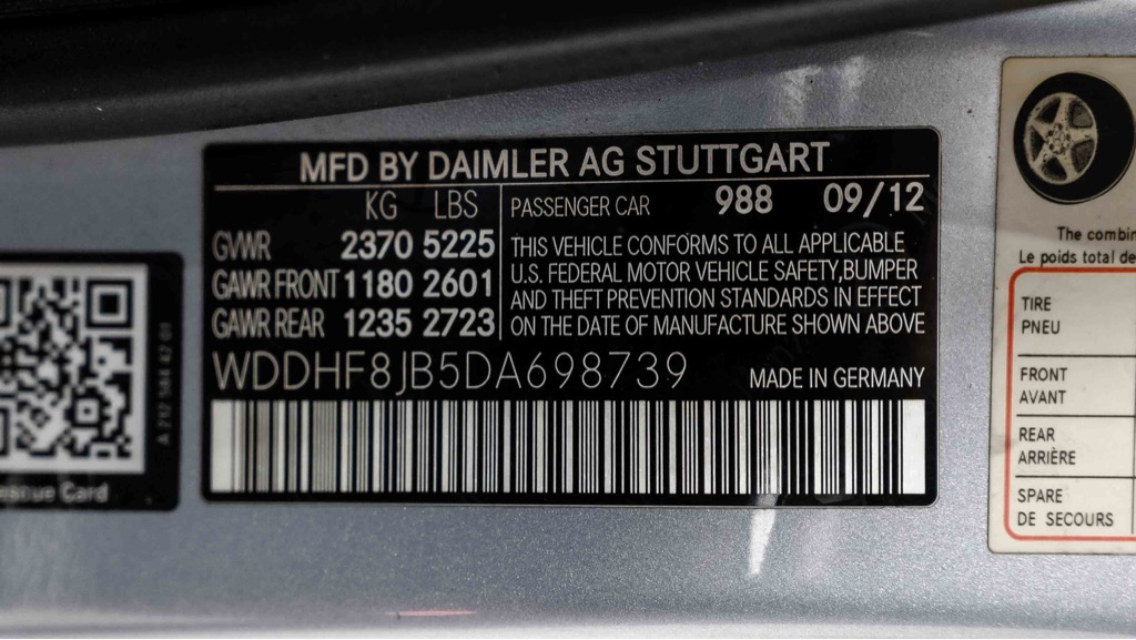 MERCEDES-BENZ E-CLASS 2013 MERCEDES-BENZ E-CLASS WDDHF8JB5DA698739