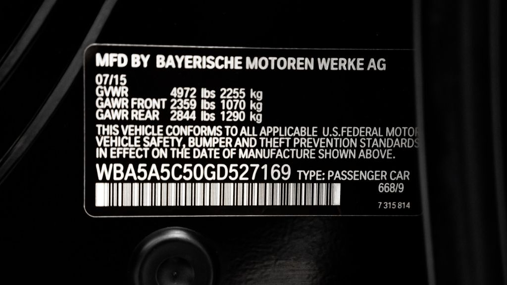 BMW 528 2016 BMW 528 WBA5A5C50GD527169